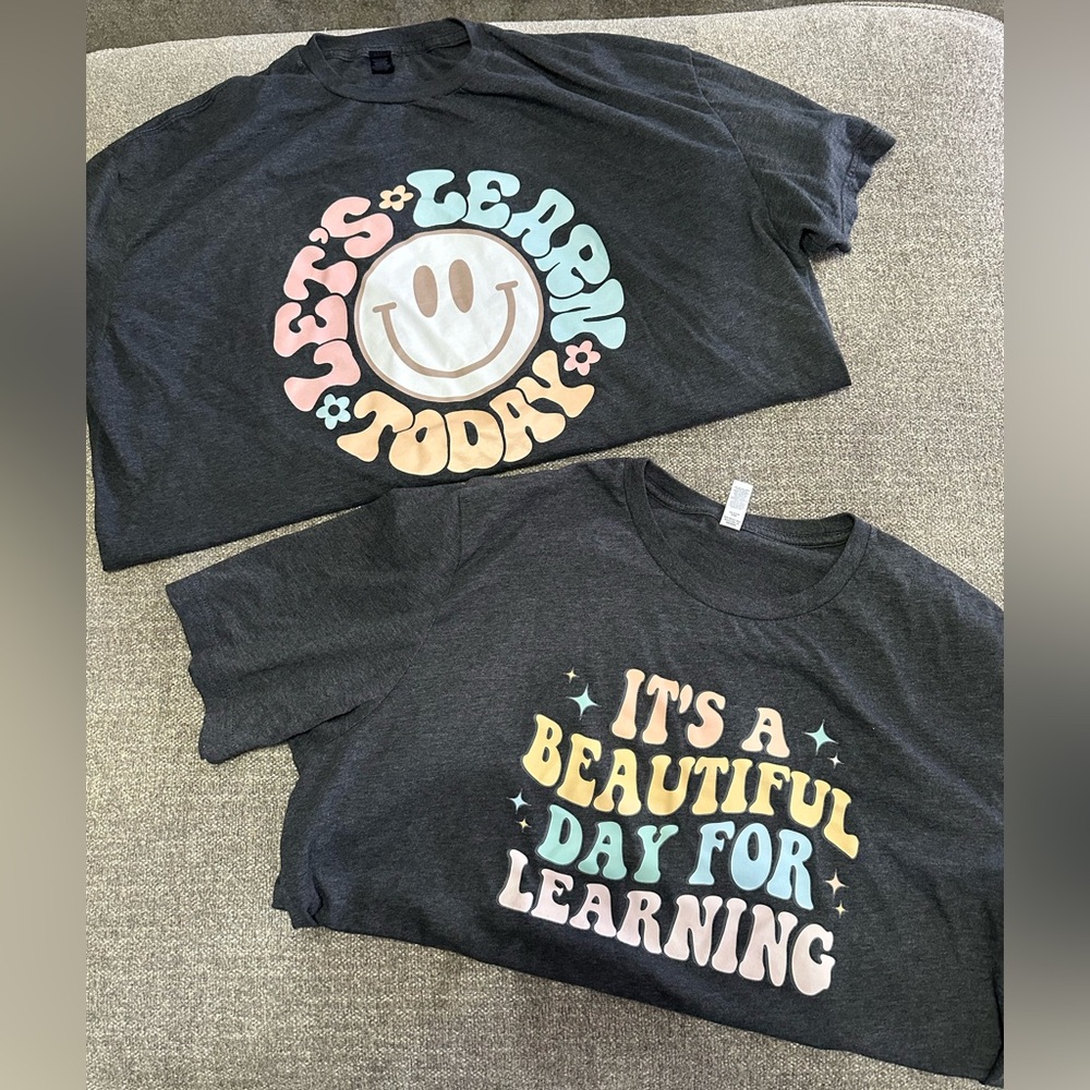 Lot Of 2 Teacher Shirts 
Size 2XL